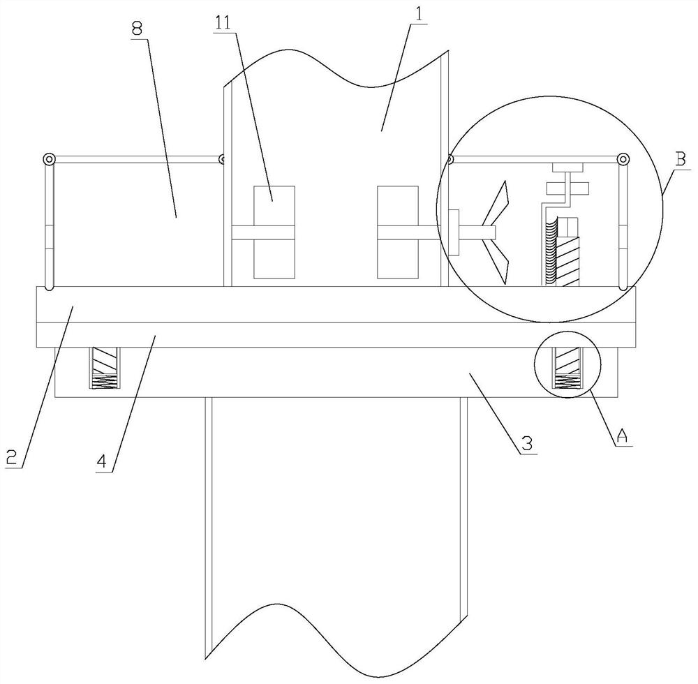 Fixing device for connecting dust removal cloth bag and dust remover