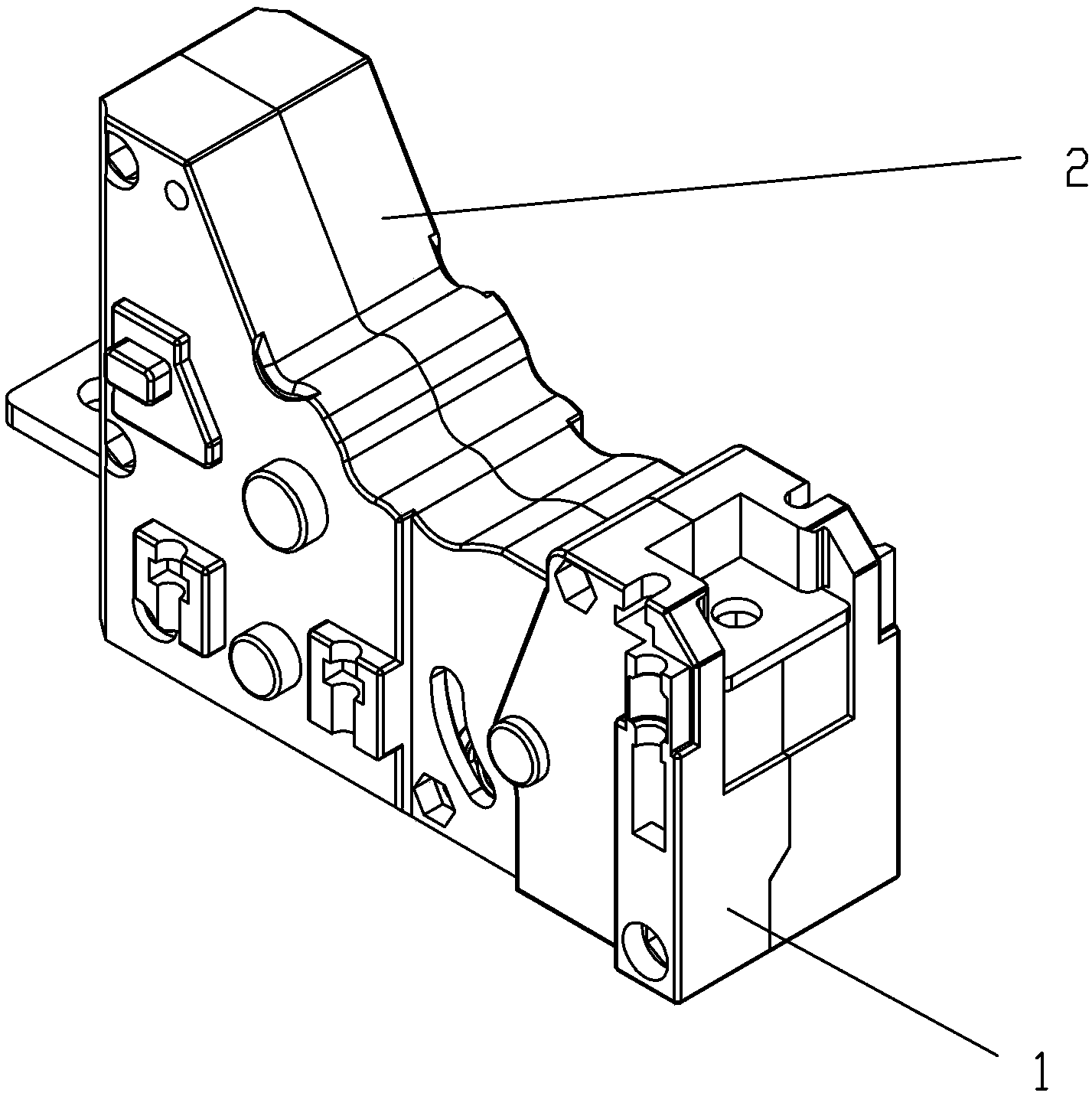Low-voltage plastic shell breaker element box device
