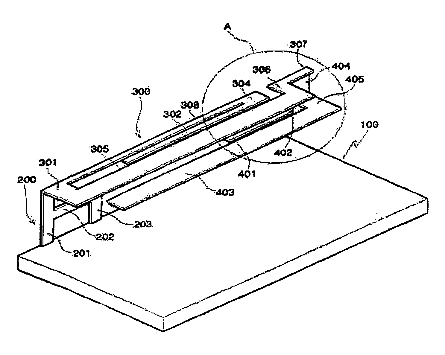 Internal multi-band antenna with multiple layers