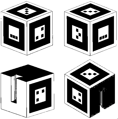 Computer vision cube calibration based three-dimensional measurement method