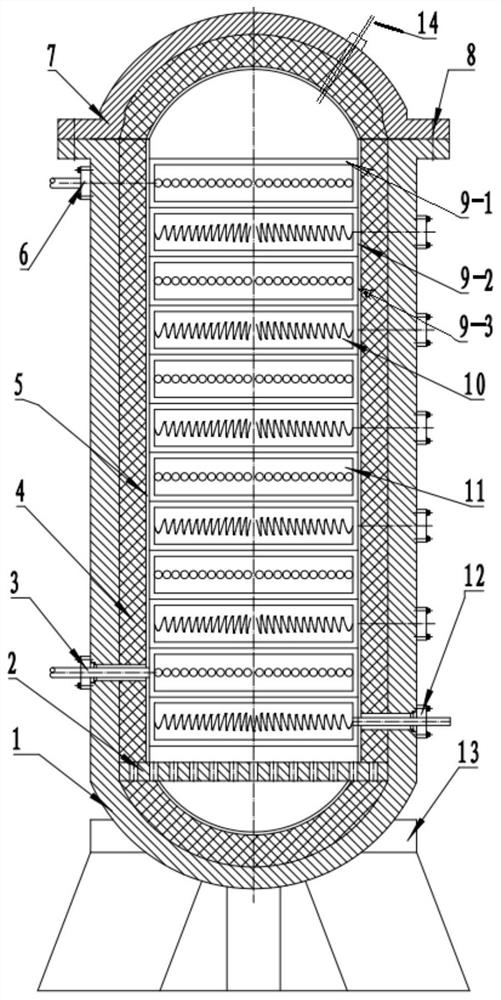 A high temperature pure air heater