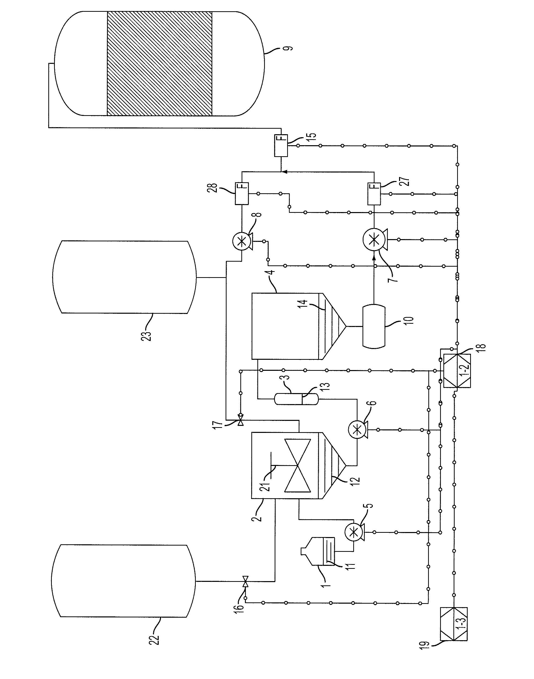 Method and apparatus for producing alcohol or sugar using a commercial-scale bioreactor