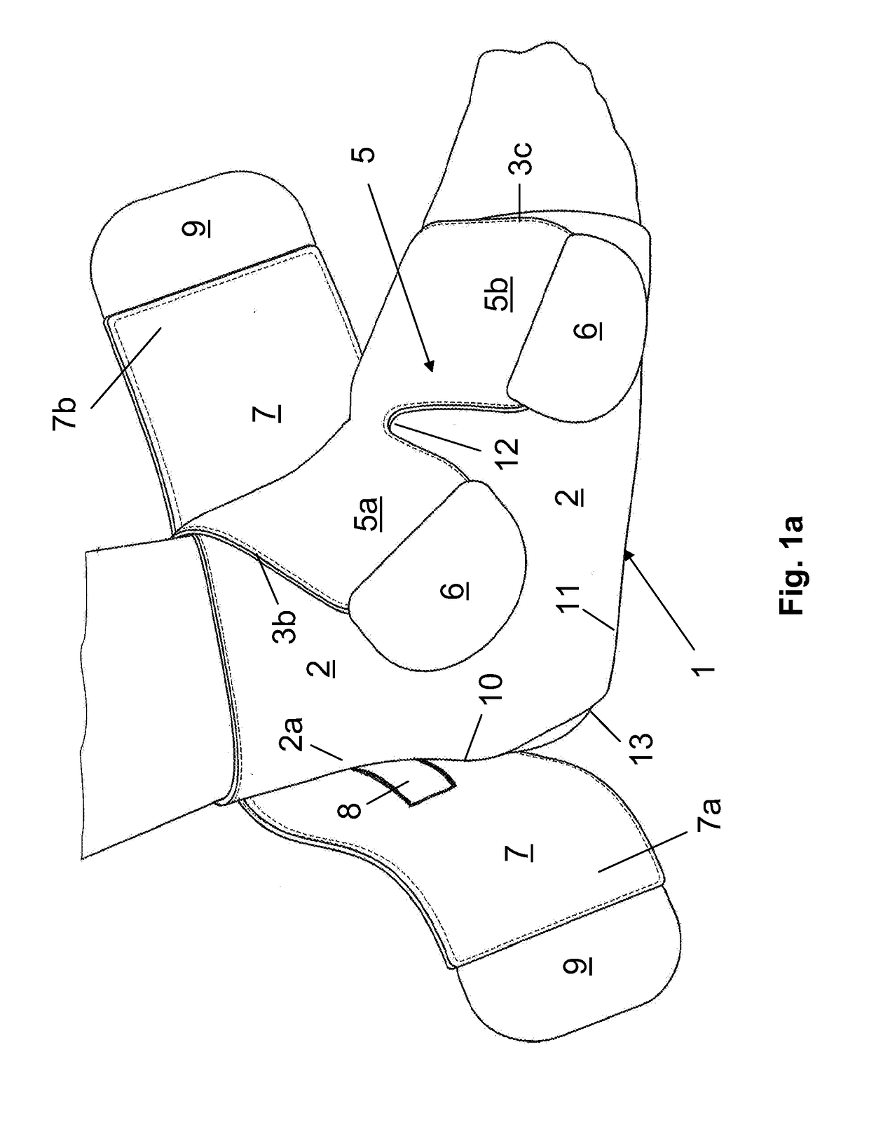 Foot bandage for compression therapy of lymphedema