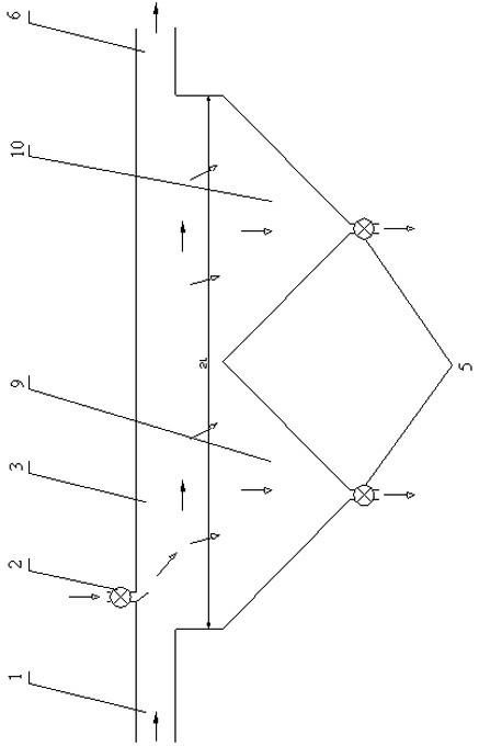 Device for carrying out heat exchange between gas and solid particulate matters