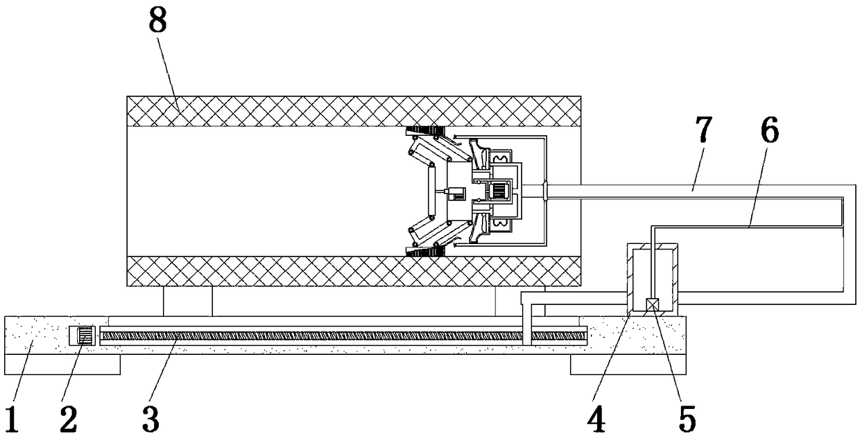 Inner wall cleaning device for filter element of purifier