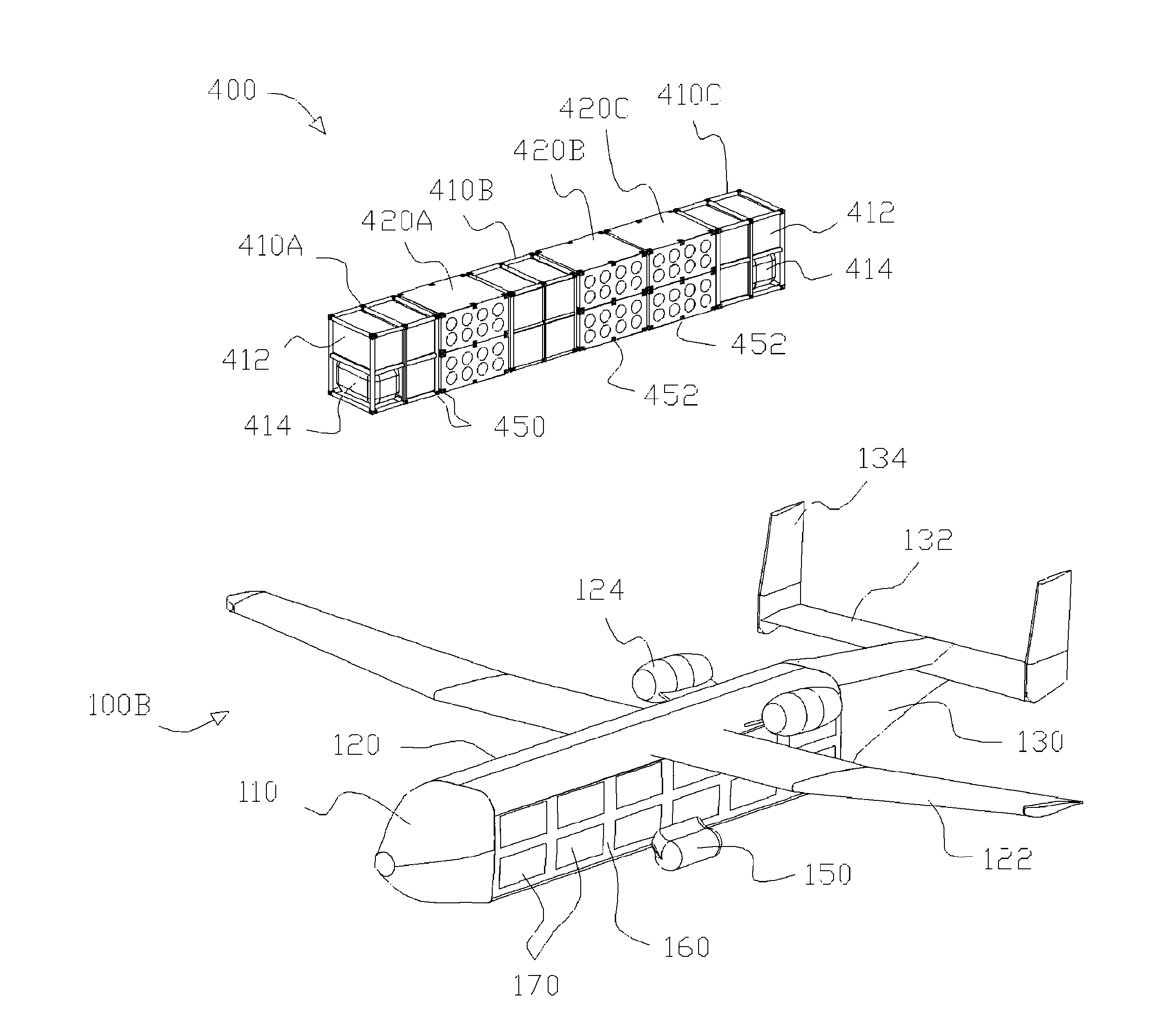 Method and system for loading and unloading cargo assembly onto and from an aircraft