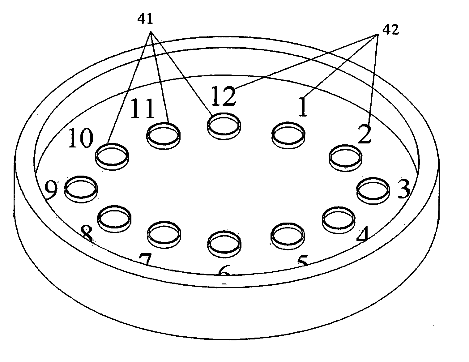 Timer display device having light generating module with circular arrangement