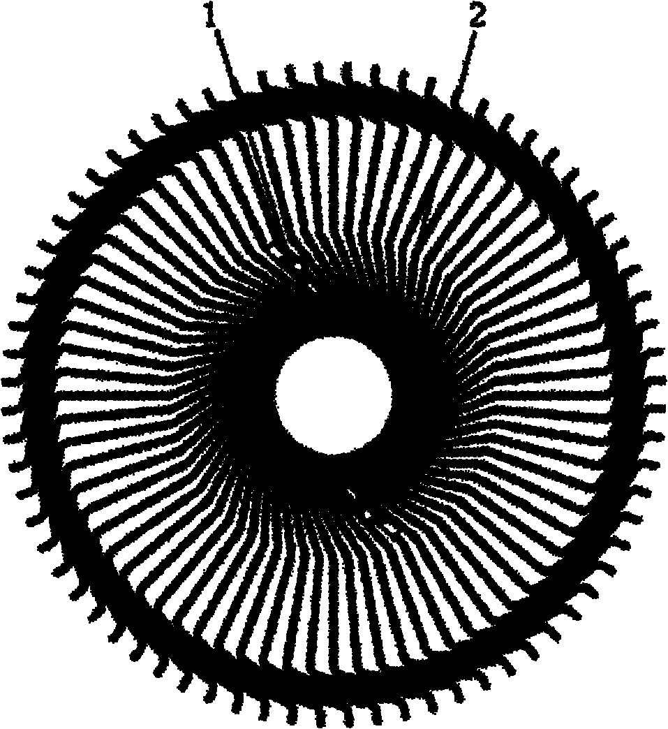 Commutating structure for disc type permanent magnet motor