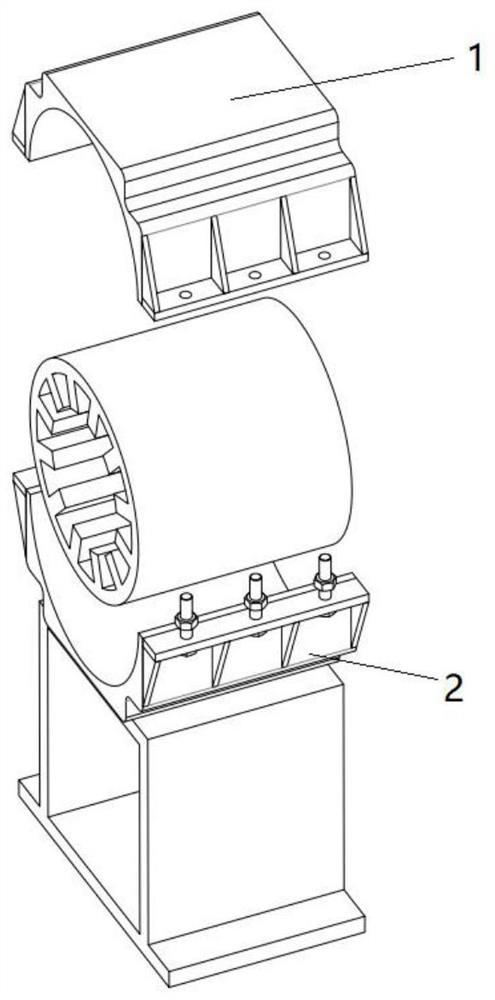 Separated motor testing device capable of adjusting rotor eccentricity