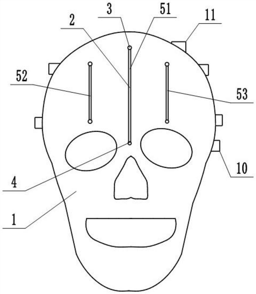 Mongolian medicine forehead bloodletting teaching model