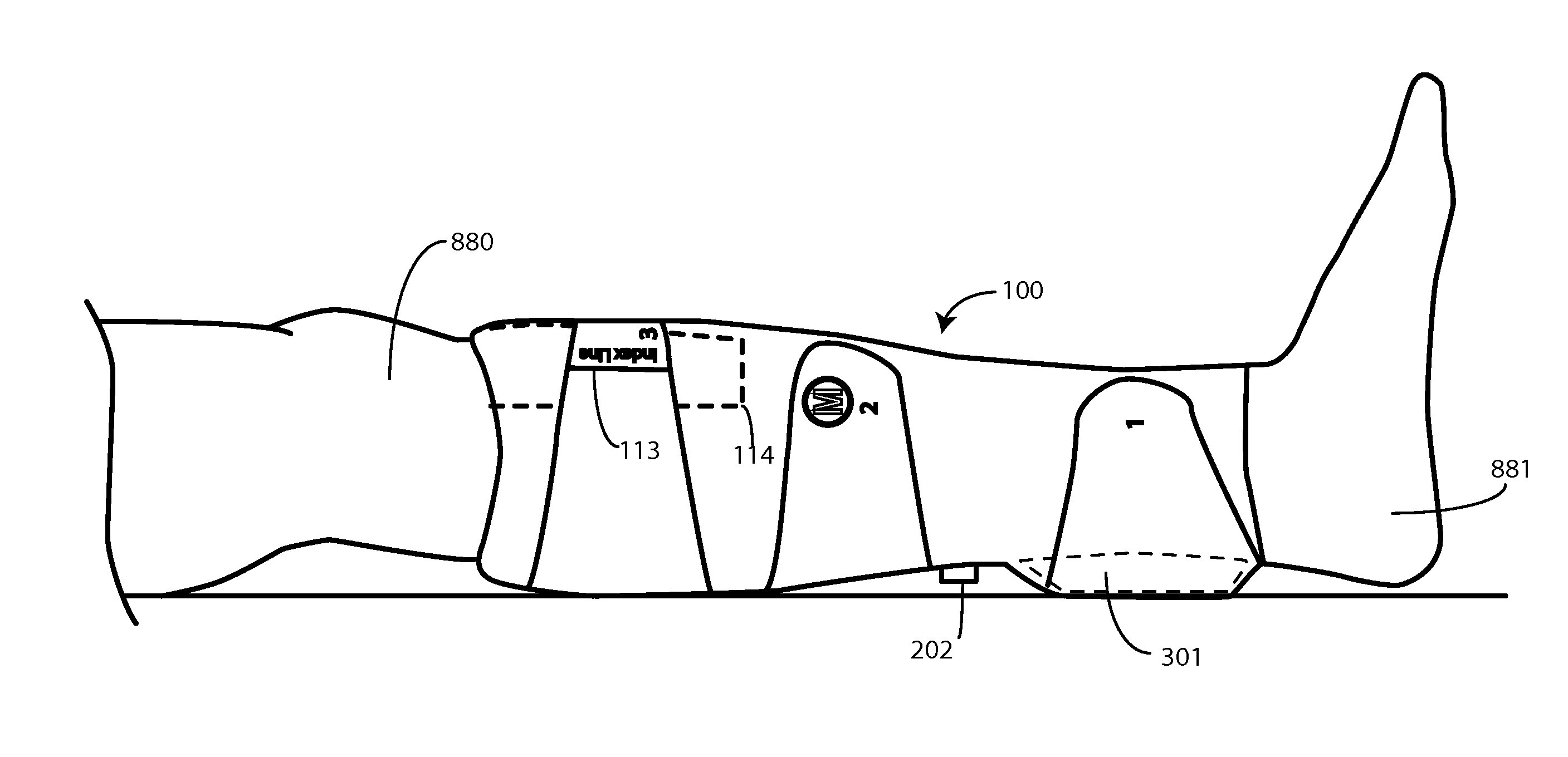 Compression Device with Sizing Indicia