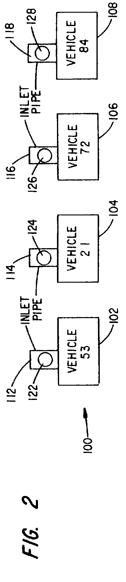 Method of on-site refueling using electronic identification tags, reading probe, and a truck on-board computer