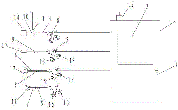 Endoscope operation device with automatic positioning and imaging functions and operation method thereof