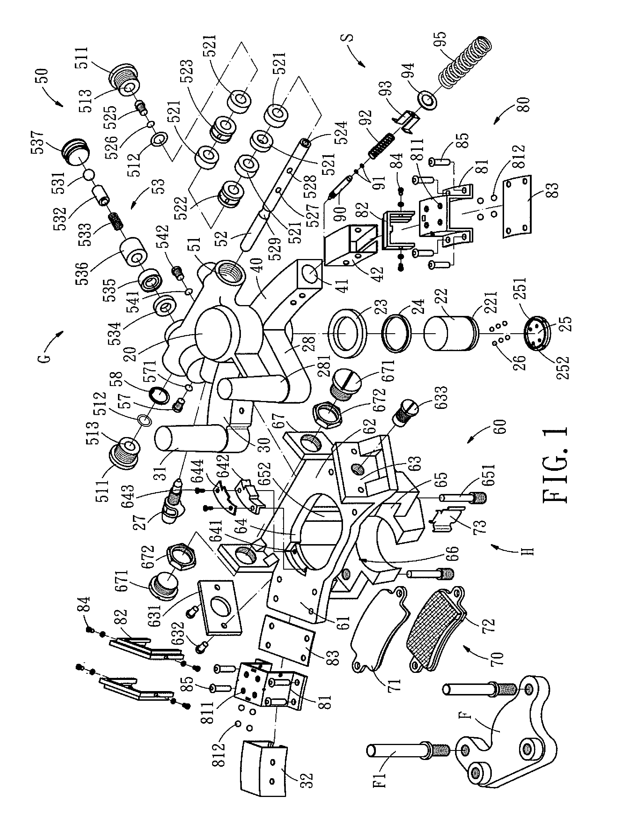 Hydraulic disc brake device