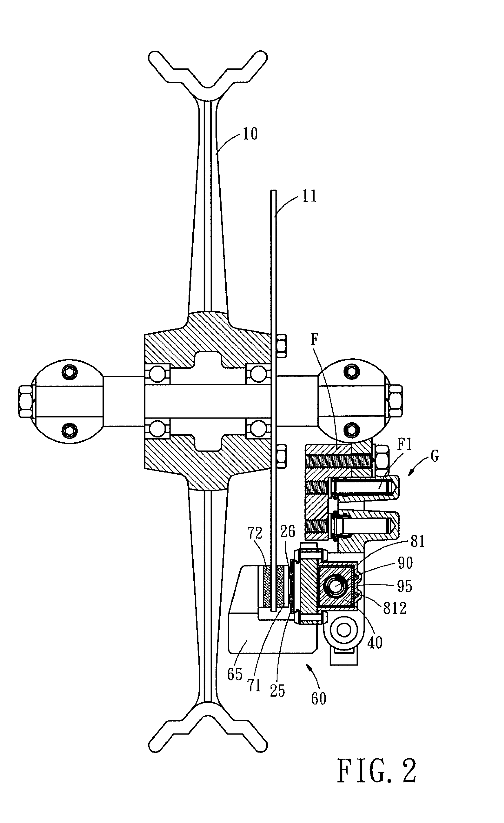 Hydraulic disc brake device