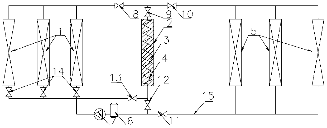 A power-driven two-phase loop active regulation energy storage and release system and method