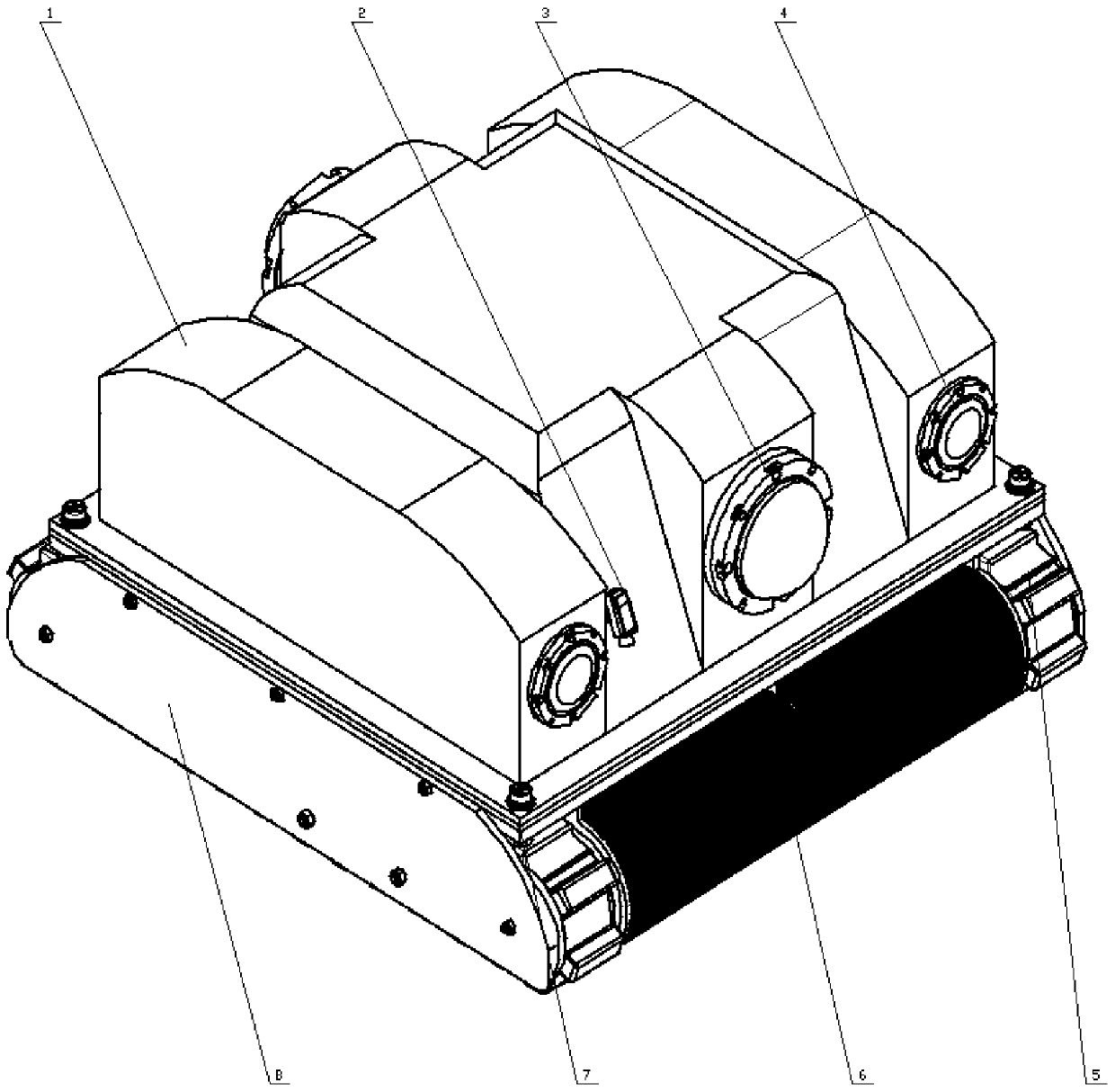 Miniature ship wall cleaning robot