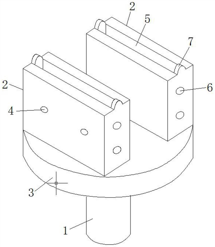 Positioning clamp for rotary polishing of R face of sliding vane of compressor and polishing method for rotary polishing of R face of sliding vane of compressor