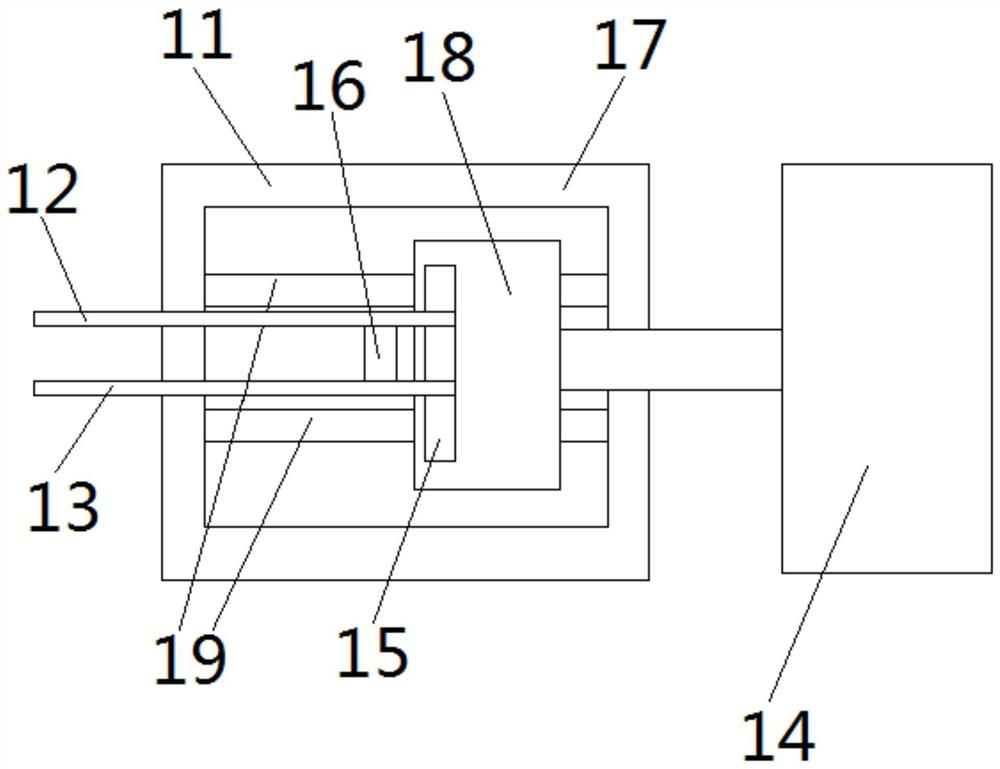 A cement packaging bag sealing treatment device