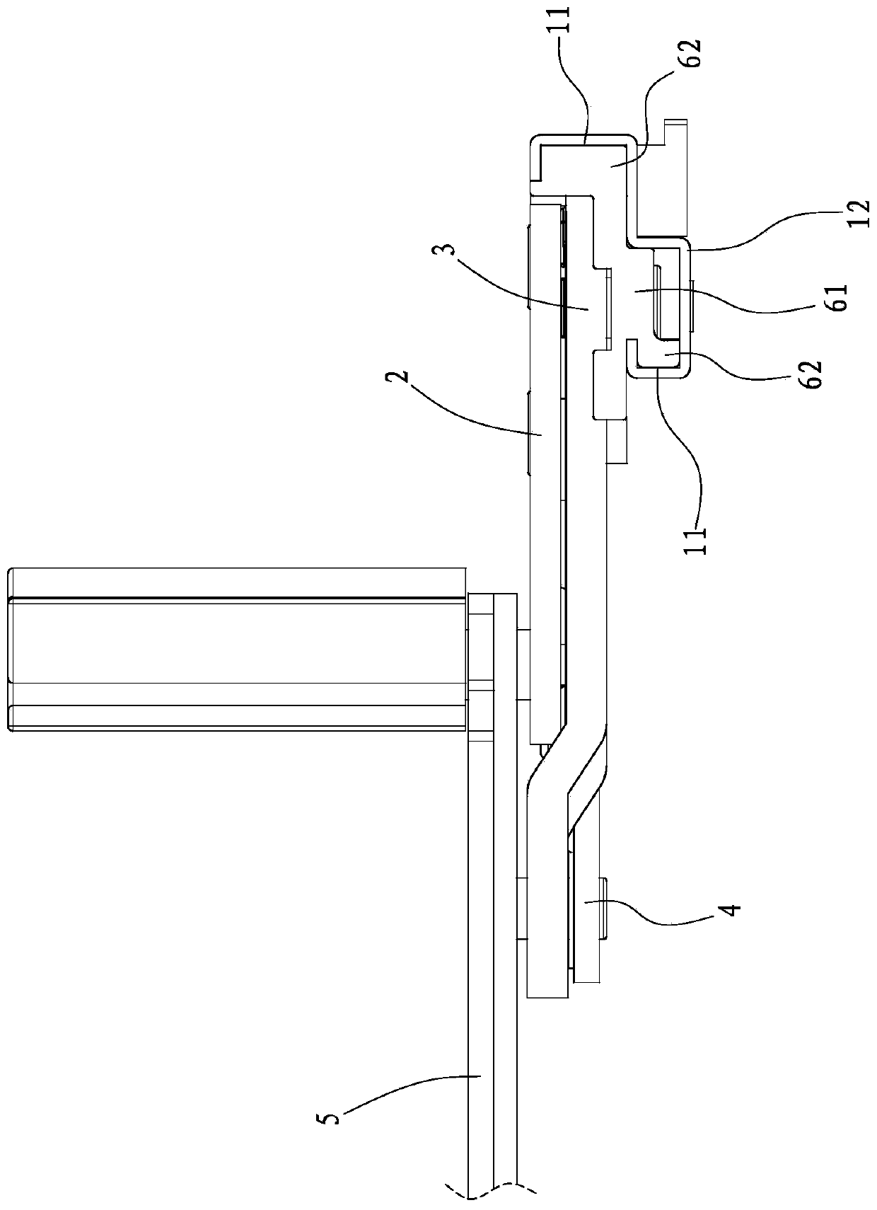 Hinge shear type track erasable window hidden hinge