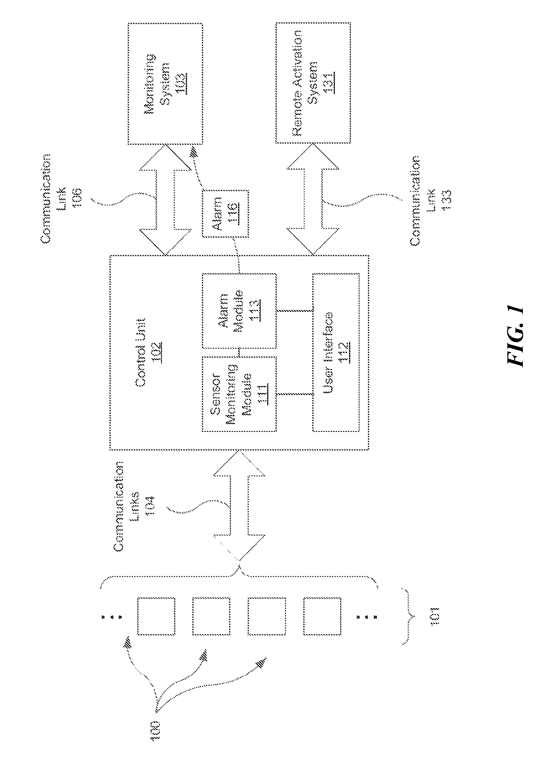 Security system tracking of remote items using reduced power