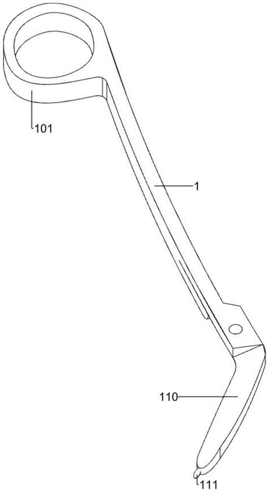 Arc-shaped scissors for clover dura stitching method