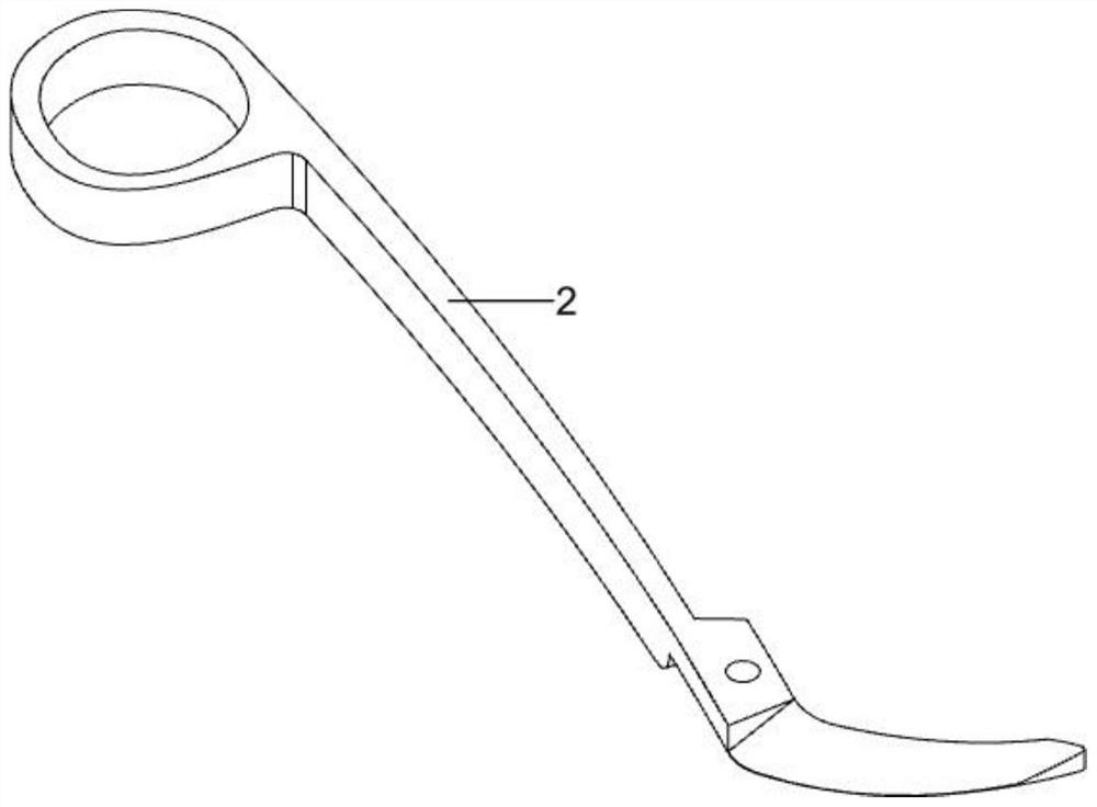 Arc-shaped scissors for clover dura stitching method