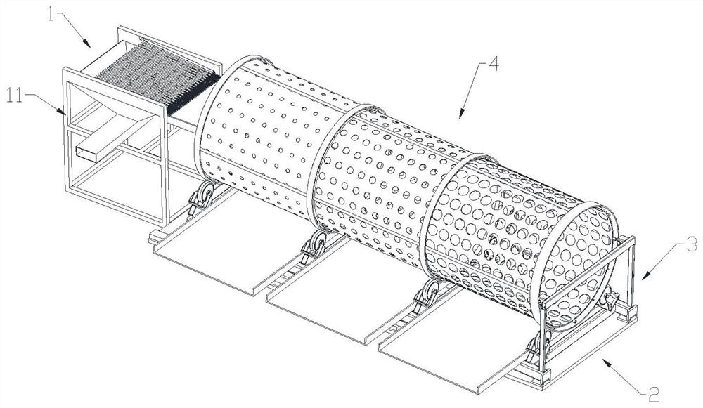 Multi-stage mineral feeding and screening integrated device