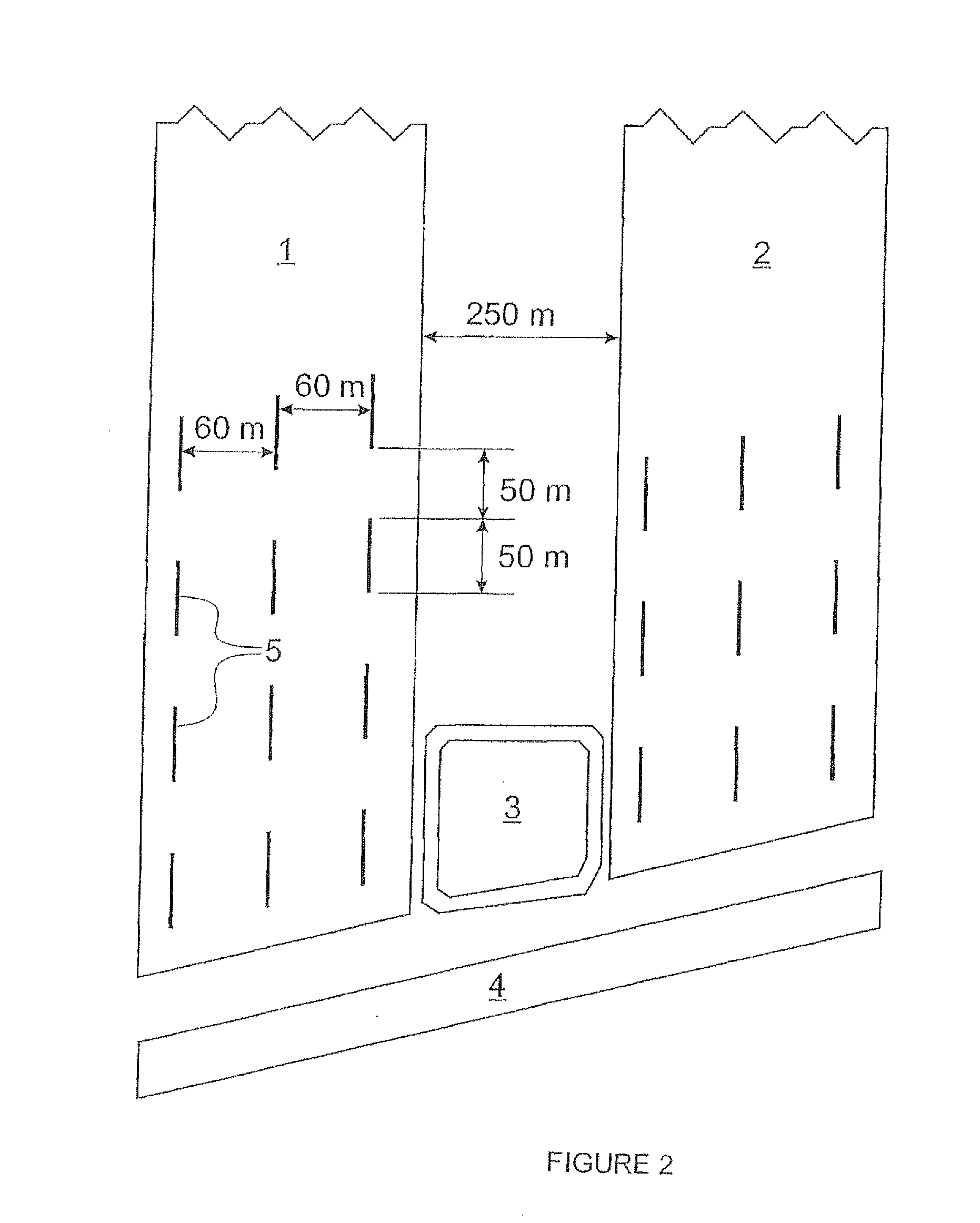 Insect control substance that can be applied to a surface