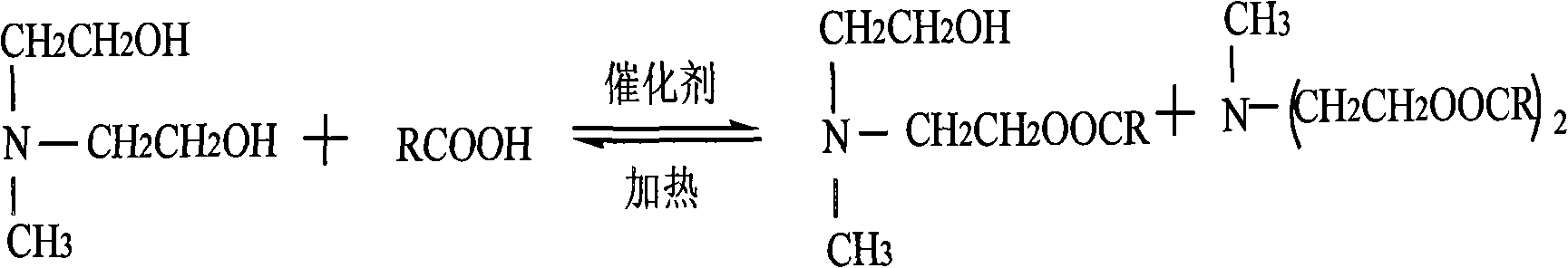 Method for synthesizing dual-long-chain ester based quaternary ammonium salt