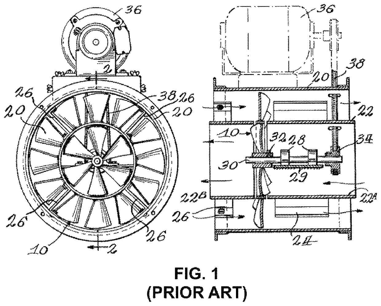 Push-pull counter flow heat exchanger