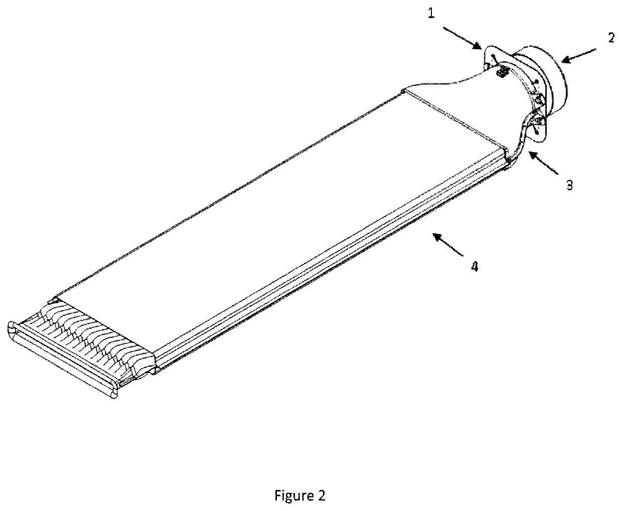 Push-pull counter flow heat exchanger