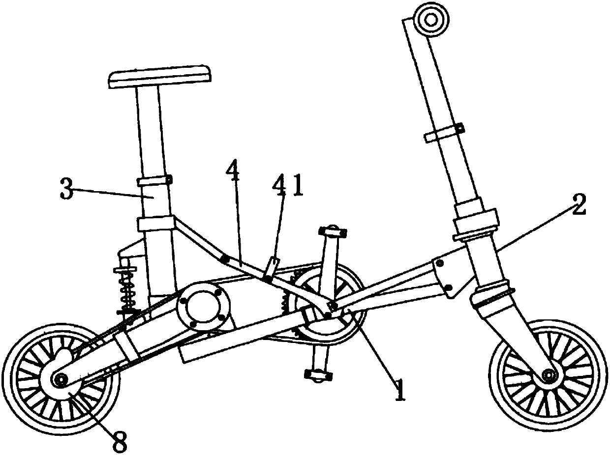 Foldable smart electric bicycle