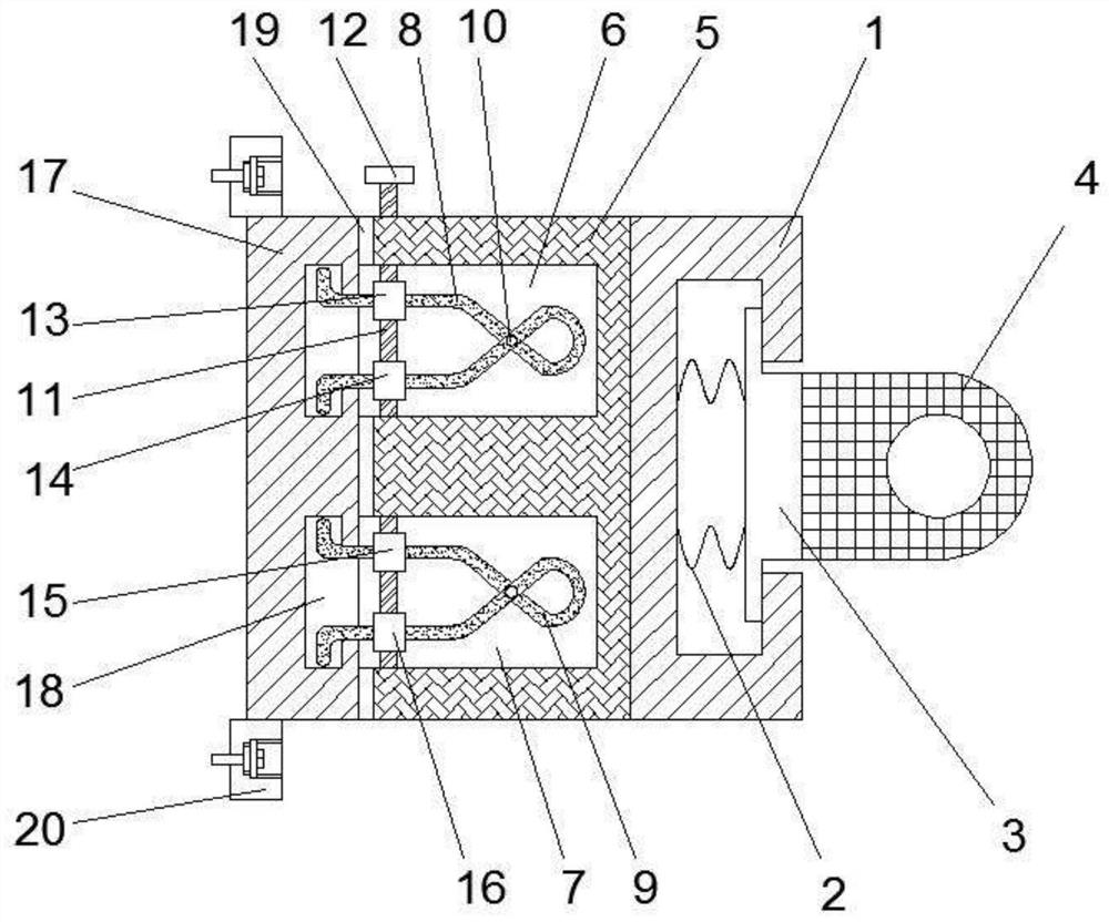 A current sensor fixing device