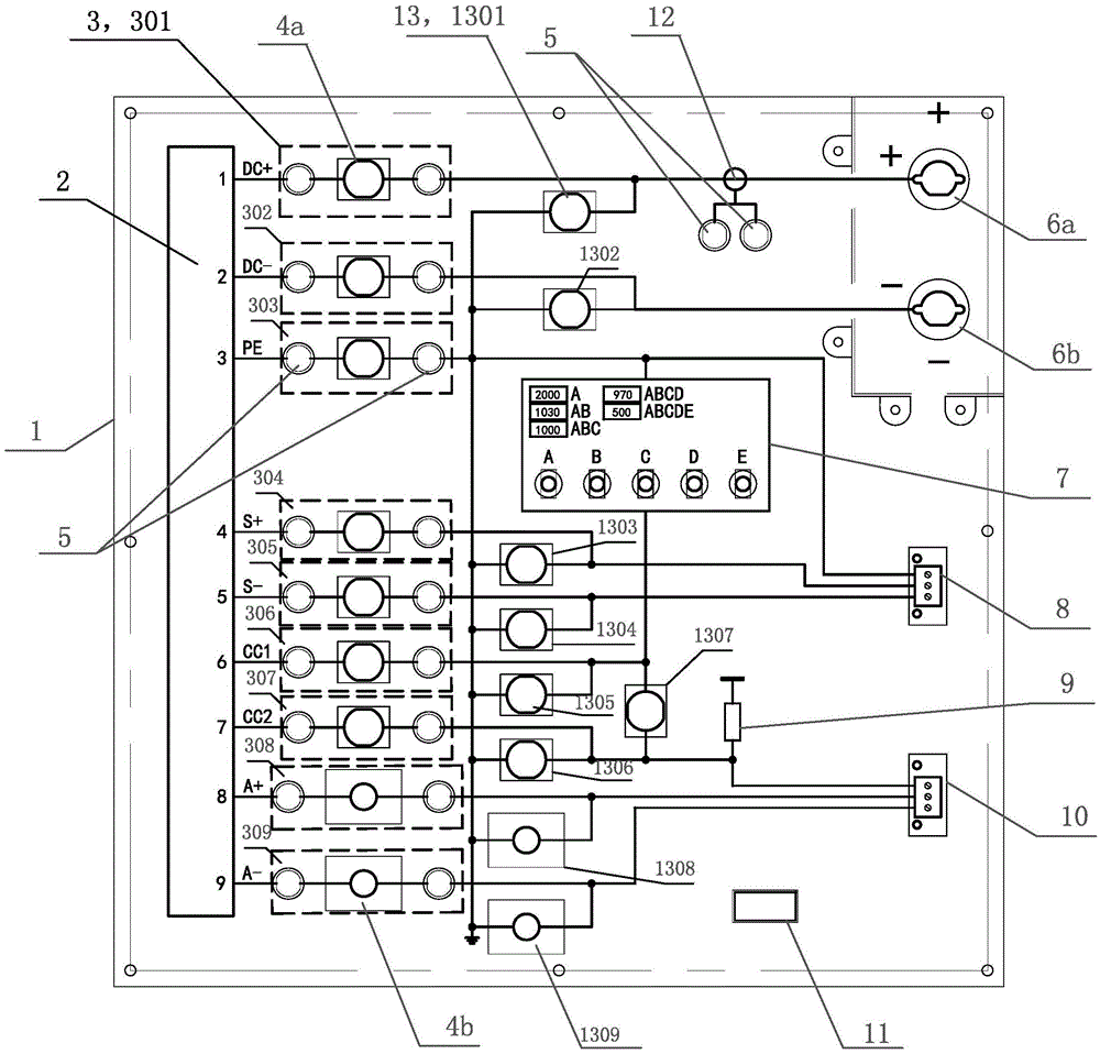 Electric vehicle direct-current interface circuit simulator