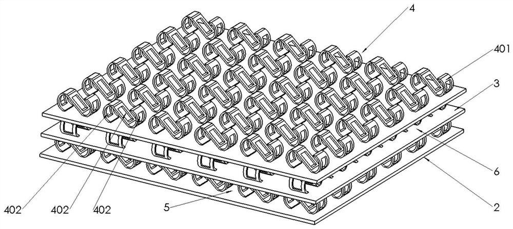 S-shaped turbulent flow structure for large-air-volume surfacing type plate heat exchanger