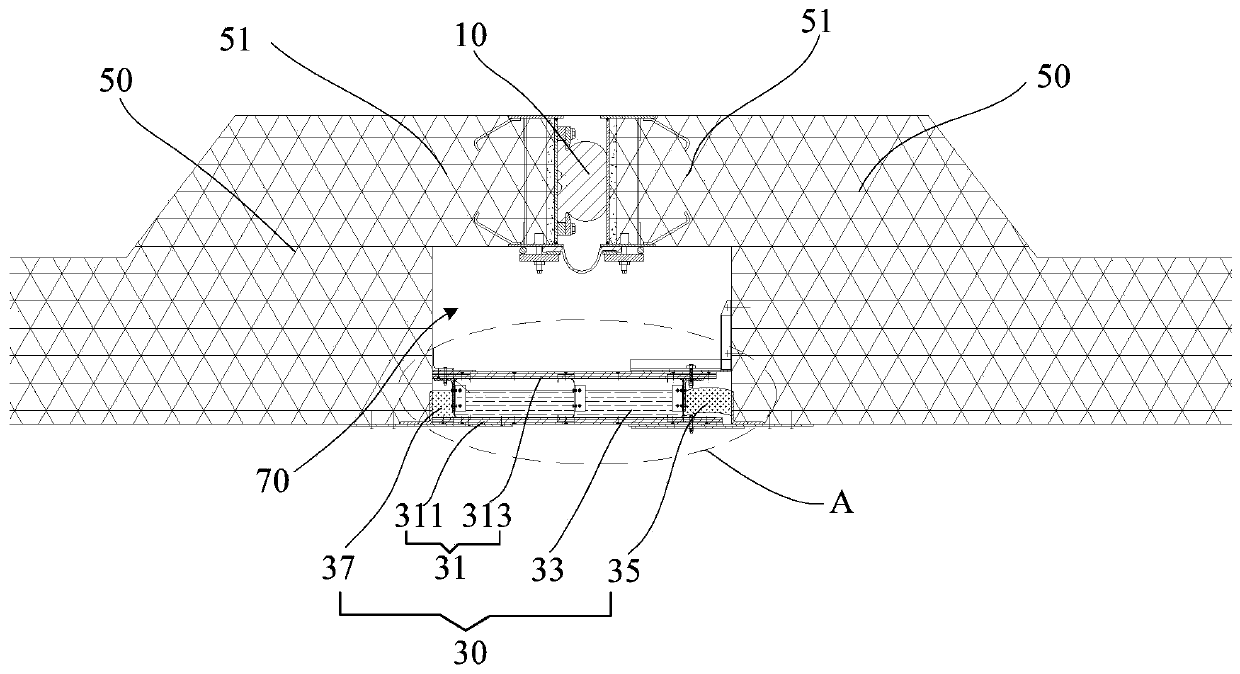 Fireproof structure of pipe joints in immersed tunnels