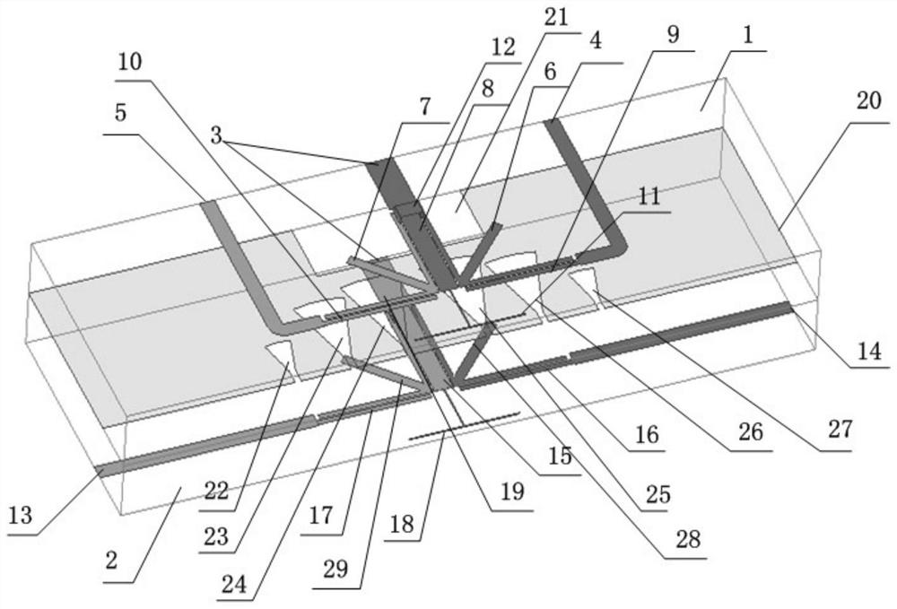 Unbalanced to Balanced Filtered Power Divider with Broadband Common Mode Rejection