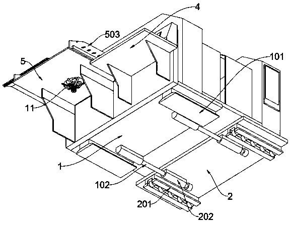 Mounting base structure for protecting and transferring electrical automation equipment