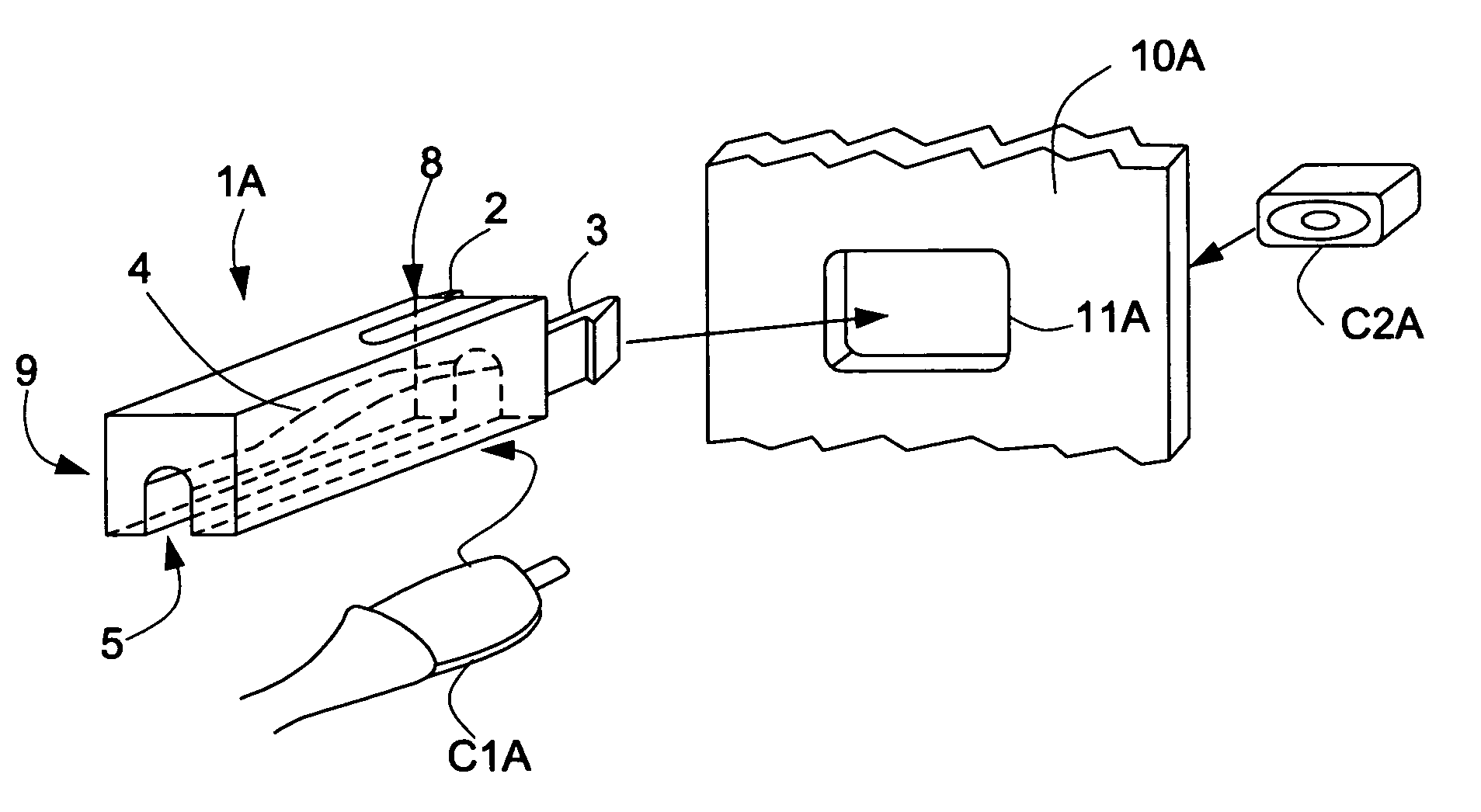 Securing device for electrical connectors and application thereof