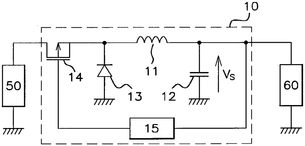 Method for controlling a DC/DC voltage step-down converter