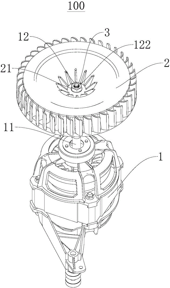 Motor assembly of clothes dryer and clothes dryer with same