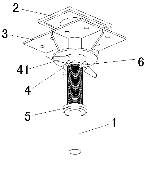 Early removal support device for constructional engineering