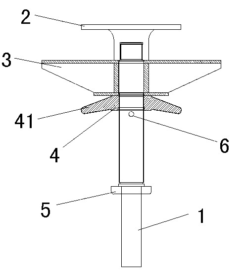 Early removal support device for constructional engineering