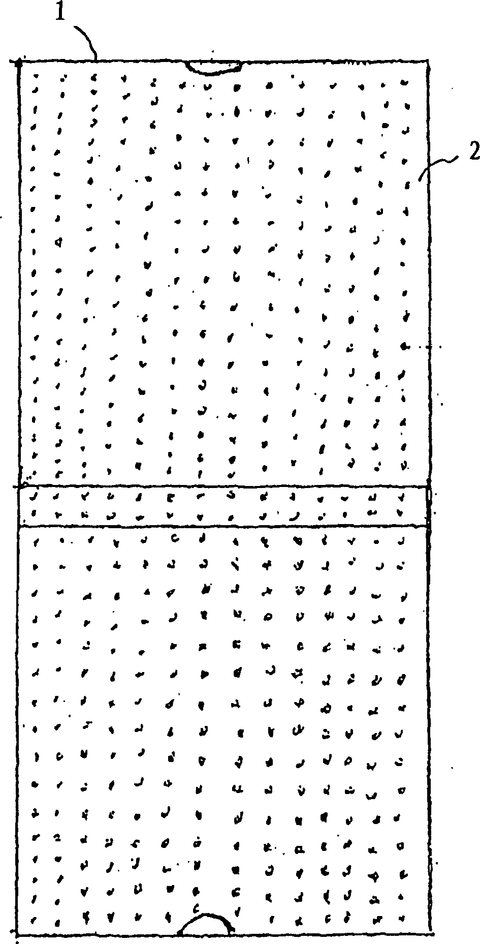 Packaging device and method for absorbing moisture