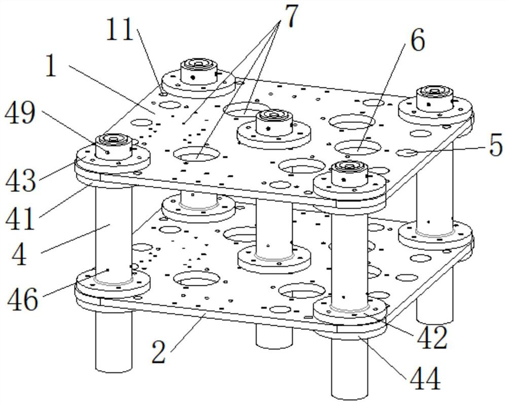 Underwater multifunctional flexible supporting device