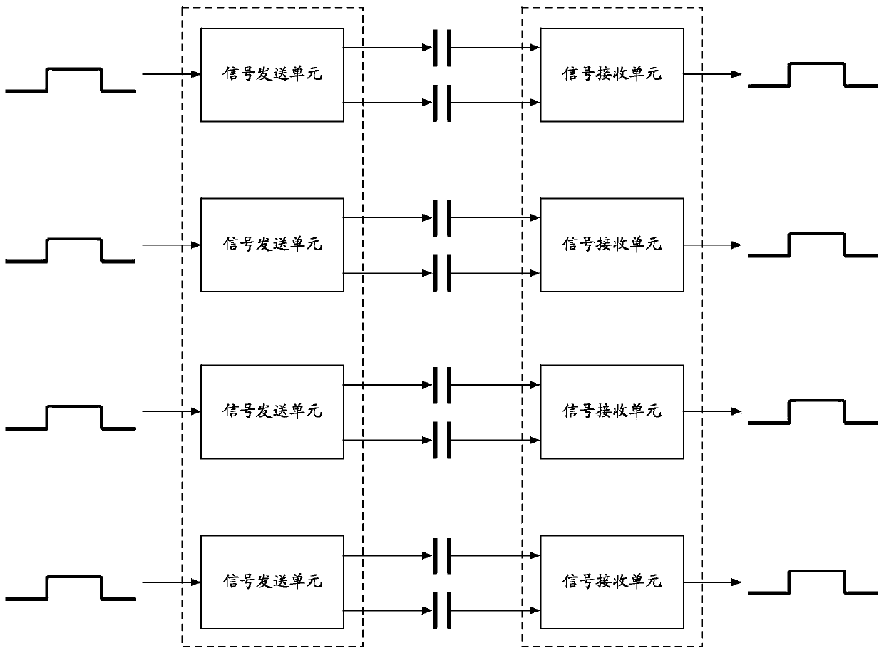 Chip and capacitive isolation circuit