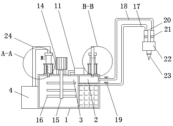 Glue filling equipment for household appliance manufacturing