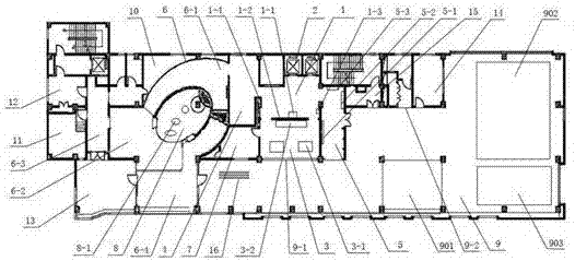 Structural layout of life and sunshine inspirational pavilion for disabled