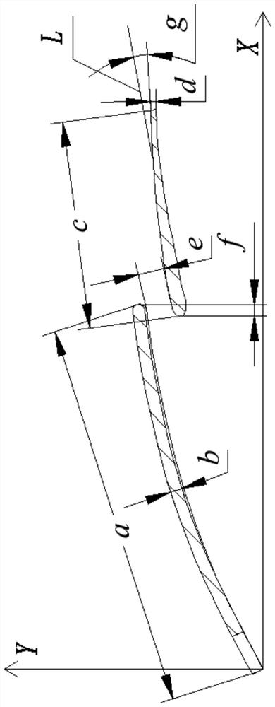 A centrifugal fan blade with a slotted structure